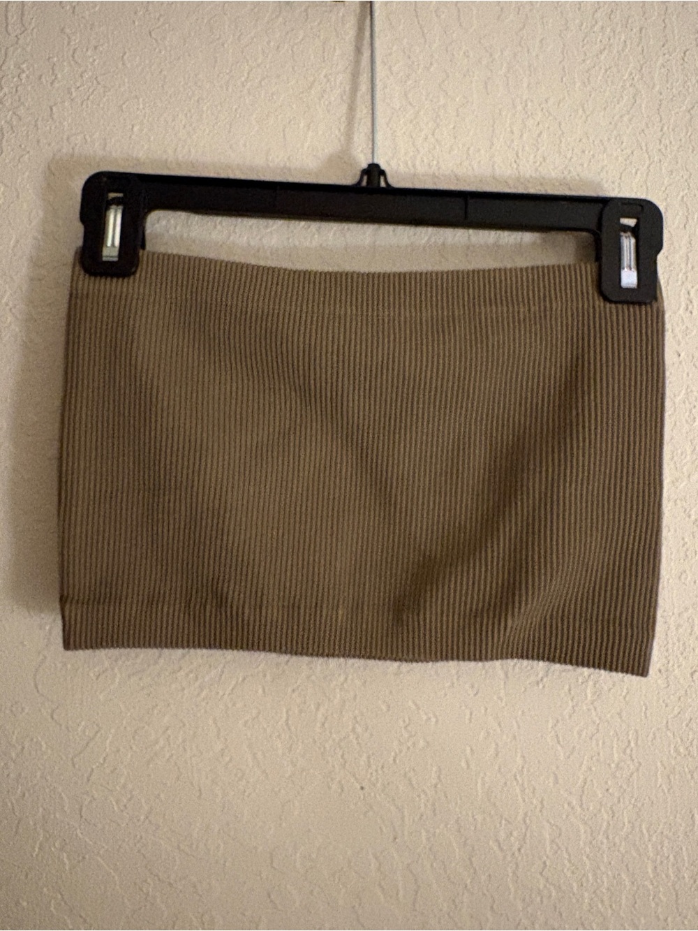LOVE POEM by Block Ribbed Knit Bandeau in Taupe